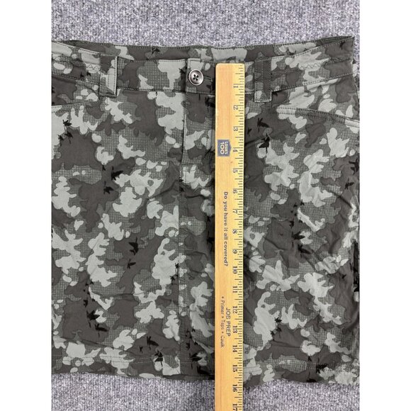 Eddie Bauer Skirt Womens 4 Green Camouflage Short Zip Pockets Casual Outdoor - Picture 4 of 5